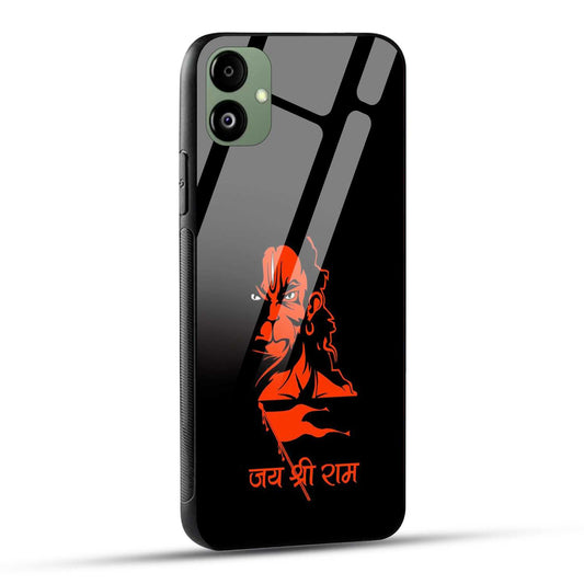 Samsung Galaxy F14 5G Back Cover Jay Shree Ram Bajrangballi Hanuman Printed Glass Case