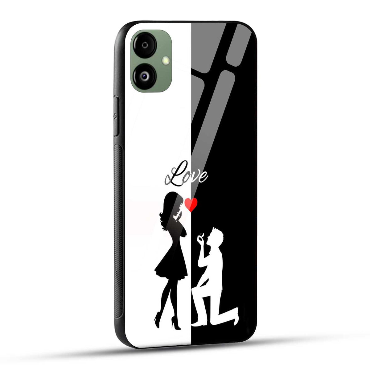 Samsung Galaxy F14 5G Back Cover Love Proposal Printed Glass Case