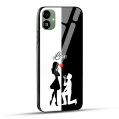 Samsung Galaxy F14 5G Back Cover Love Proposal Printed Glass Case