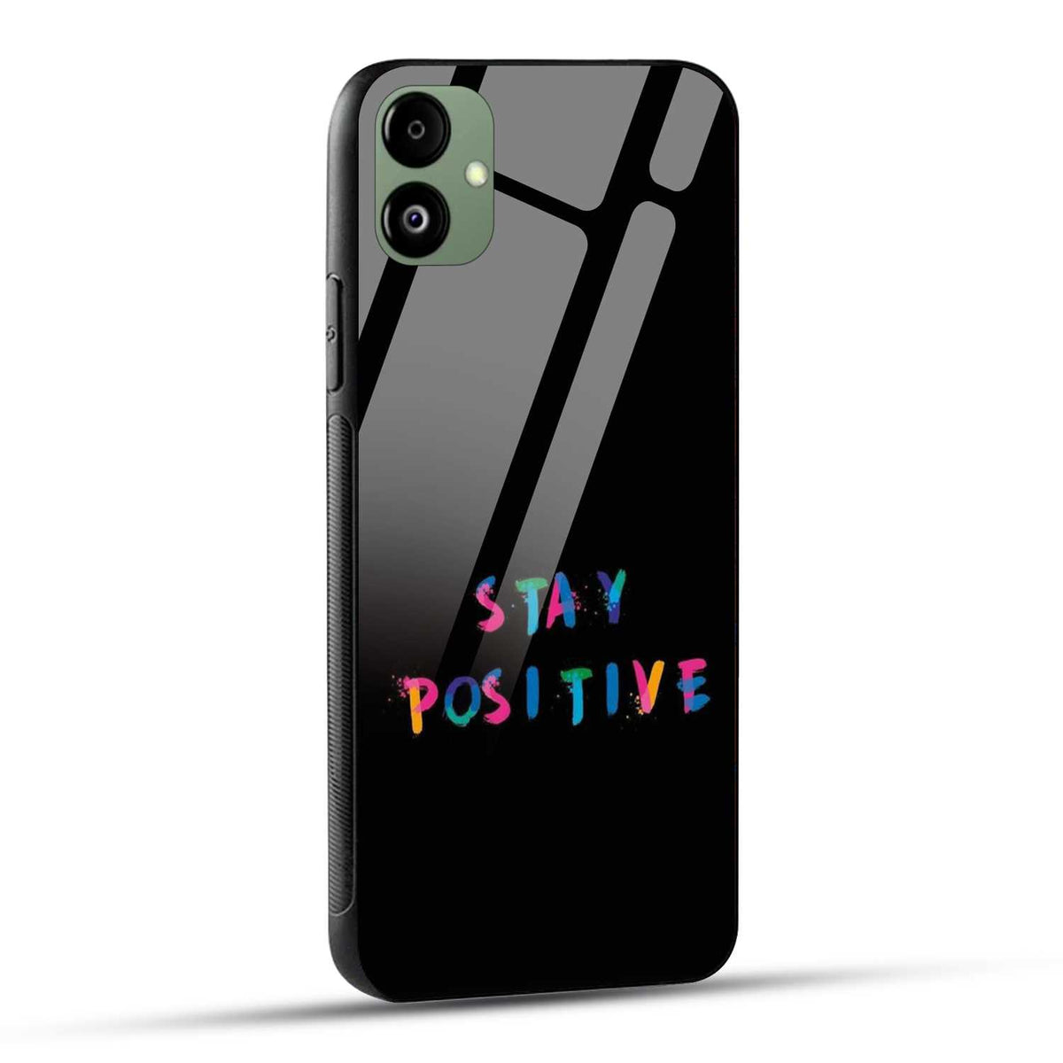 Samsung Galaxy F14 5G Back Cover Stay Positive Printed Glass Case