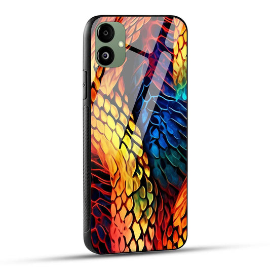 Samsung Galaxy F14 5G Back Cover Colorburst Jungle Rainbow Animal Spots Printed Glass Case