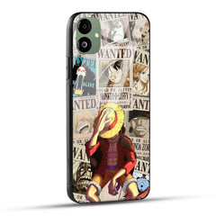 Samsung Galaxy F14 5G Back Cover Anime One Piece Wanted Luffy  Printed Glass Case