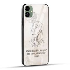 Samsung Galaxy A05 Back Cover Let Him Sow Quote Printed Glass Case