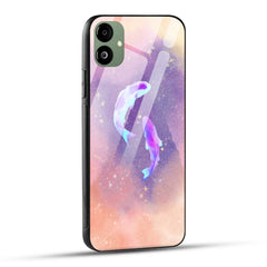 Samsung Galaxy A05 Back Cover Purple Orange Colorful Watercolor Fish Printed Glass Case