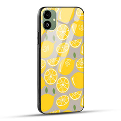 Samsung Galaxy A05 Back Cover Yellow Modern Lemon Printed Glass Case