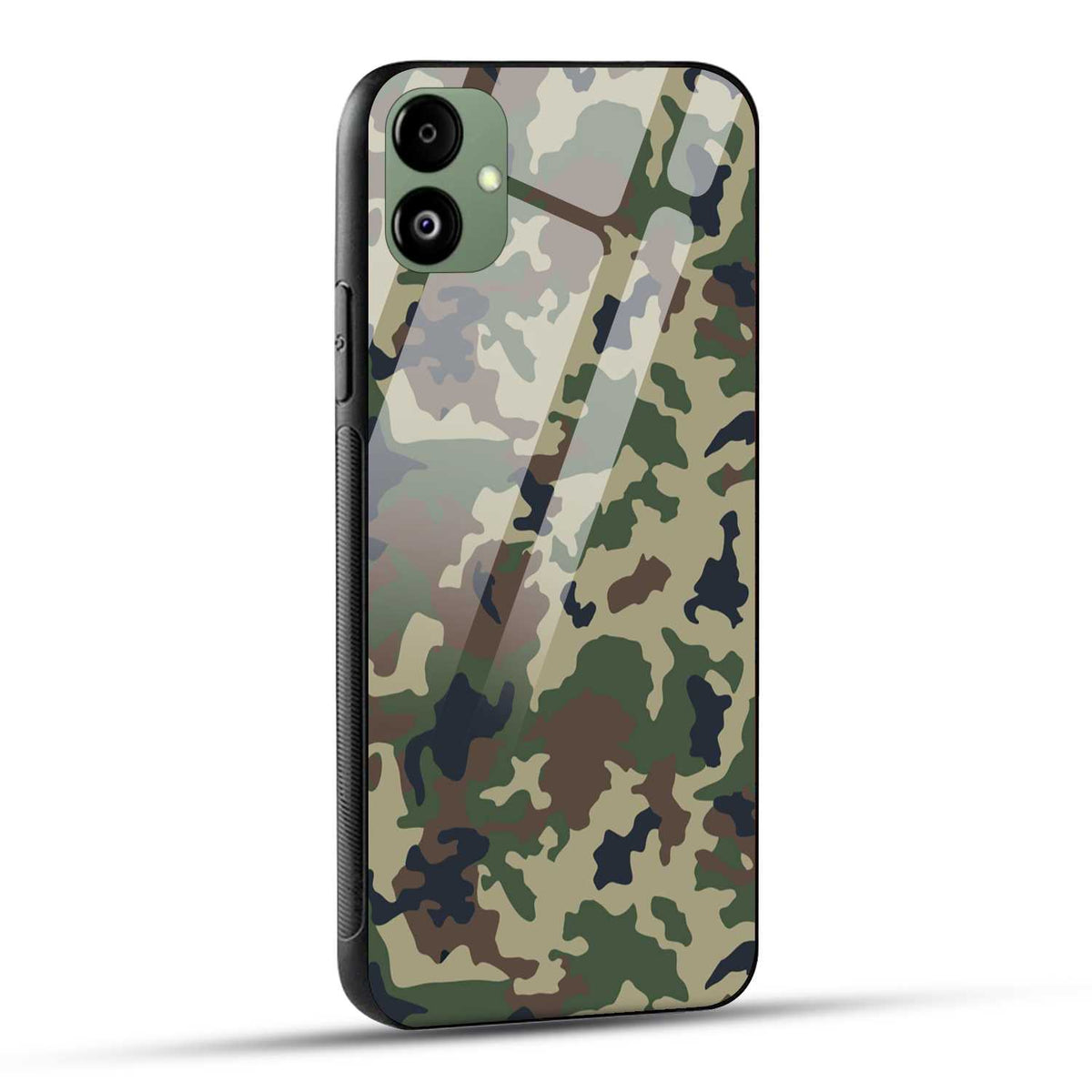 Samsung Galaxy F14 5G Back Cover Army Pattern Printed Glass Case