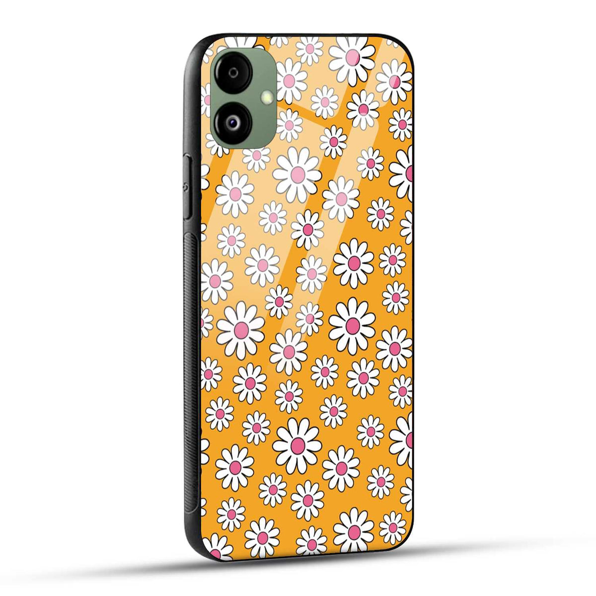Samsung Galaxy A05 Back Cover Beautiful Flower In White Printed Glass Case