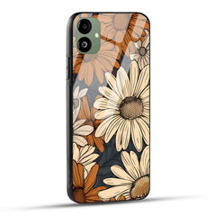 Samsung Galaxy A05 Back Cover Sunflower Abstract Texture Printed Glass Case