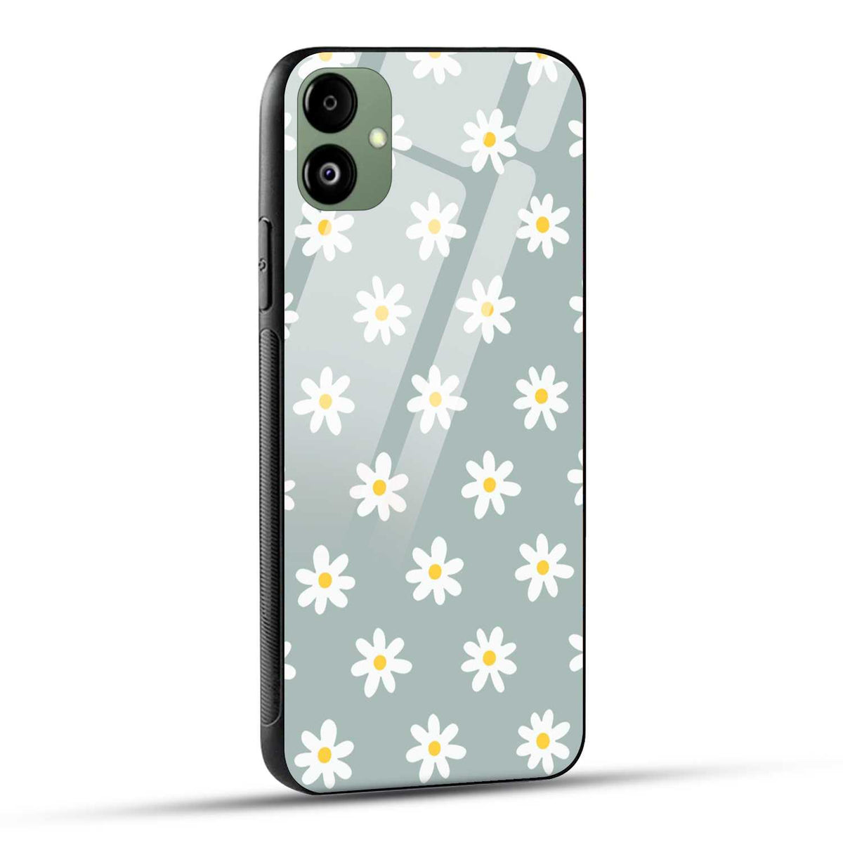 Samsung Galaxy A05 Back Cover Seamless Flower Doodle Printed Glass Case