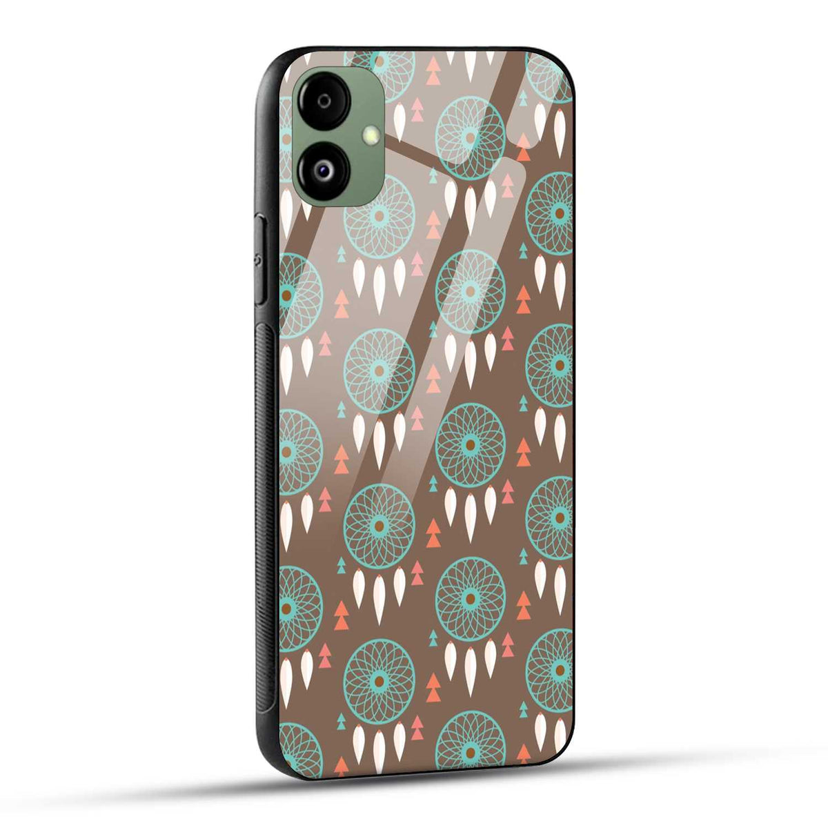 Samsung Galaxy A05 Back Cover Seamless Pattern Design Of Dreamcatcher Printed Glass Case