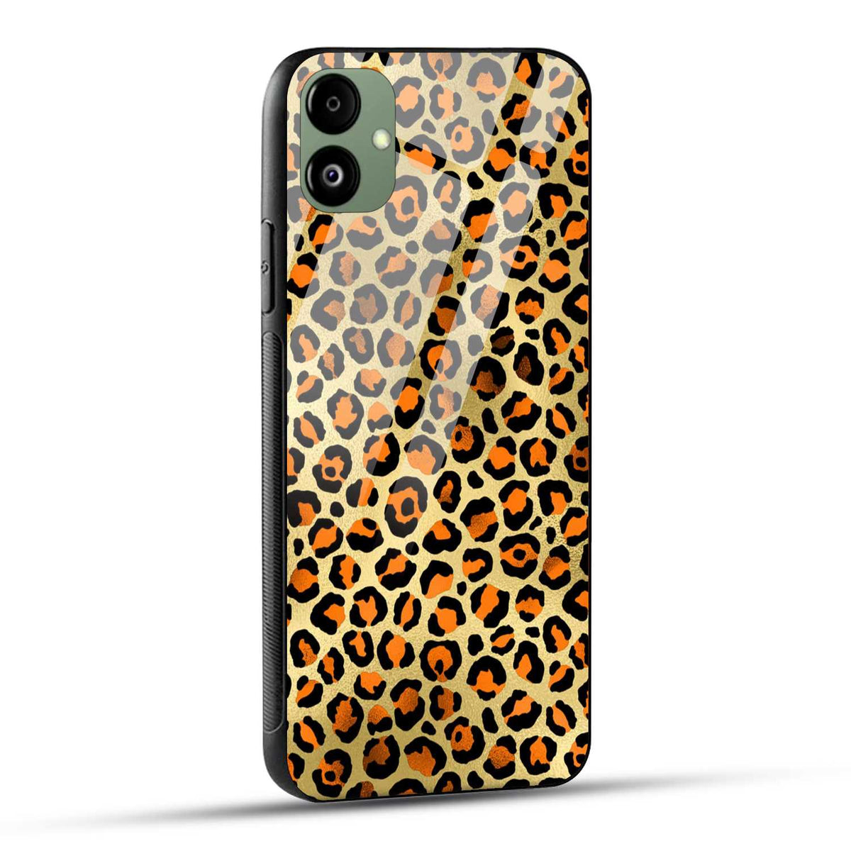 Samsung Galaxy A05 Back Cover Leopard Texture Printed Glass Case