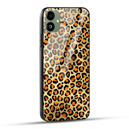 Samsung Galaxy A05 Back Cover Leopard Texture Printed Glass Case
