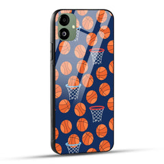 Samsung Galaxy A05 Back Cover Basket Ball Doodle Art Printed Glass Case