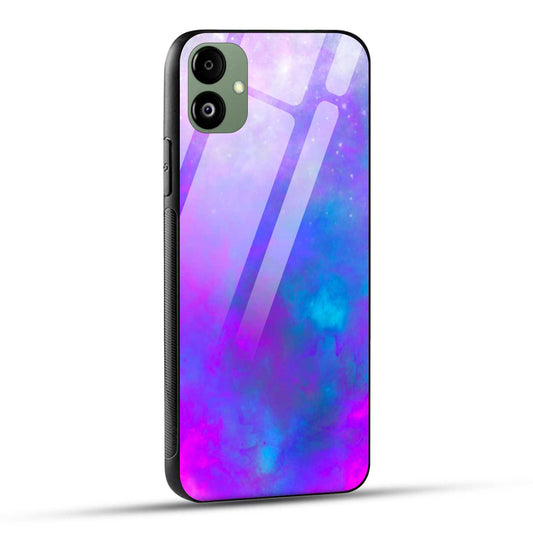 Samsung Galaxy A05 Back Cover Dark Blue Print Printed Glass Case