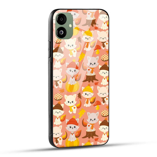 Samsung Galaxy F14 5G Back Cover Cute Kittys Printed Glass Case