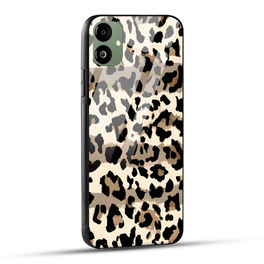 Samsung Galaxy A05 Back Cover Leopard Texture Pattern Printed Glass Case