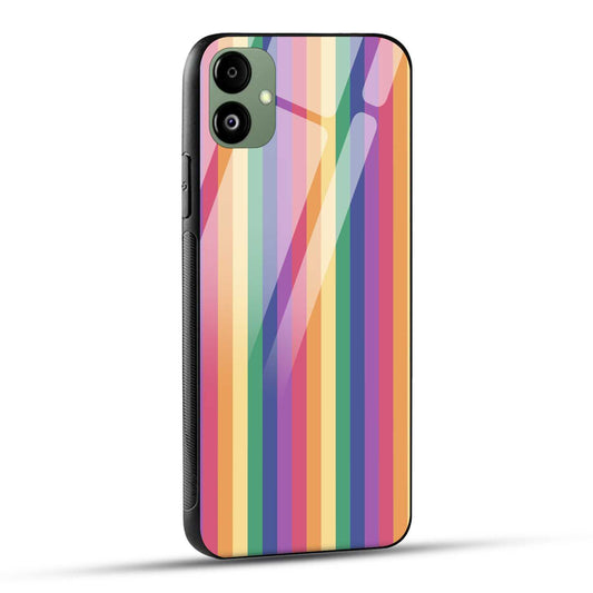 Samsung Galaxy A05 Back Cover Striped In Color Printed Glass Case