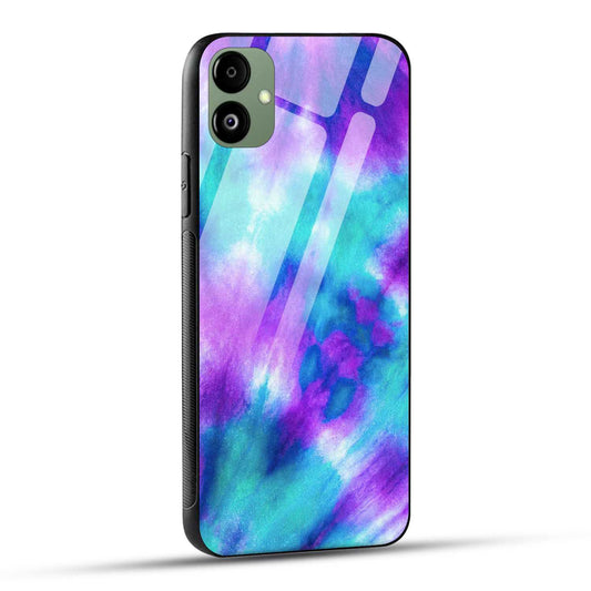 Samsung Galaxy A05 Back Cover Dark Blue Texture Printed Glass Case