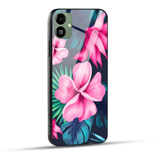 Samsung Galaxy F14 5G Back Cover Retro Flowers  Printed Glass Case