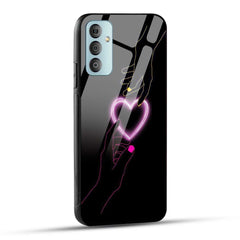Samsung Galaxy F23 5G Back Cover Love Forever Heart Printed Glass Case