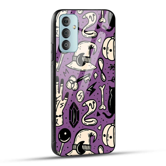 Samsung Galaxy F23 5G Back Cover Aethetic Texture Printed Glass Case