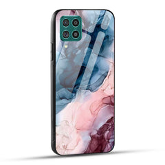Samsung Galaxy F62 Back Cover Marble Color Printed Glass Case