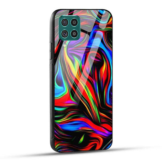 Samsung Galaxy F62 Back Cover Color Mix Glass Case