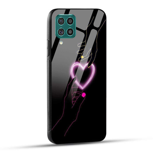 Samsung Galaxy F62 Back Cover Love Forever Heart Printed Glass Case
