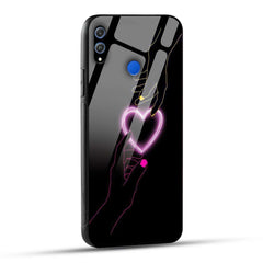 Honor 8X Back Cover Love Forever Heart Printed Glass Case