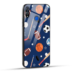 Honor 8X Back Cover Every Sports Matter Printed Glass Case
