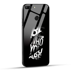 Honor 9 Lite Back Cover Be Who You Are Printed Glass Case