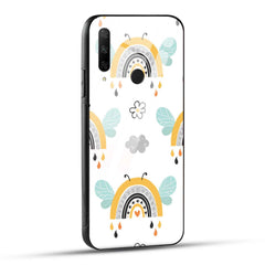 HONOR 9X Back Cover Butterfly Of Rainbow Ddodle Printed Glass Case