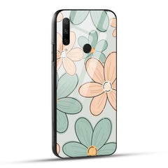 HONOR 9X Back Cover Aesthetic Flower Printed Glass Case