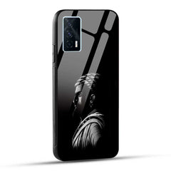 iQOO 7 5G Back Cover Chatrapati Shivaji Raje Black & White Glass Case