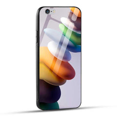 iPhone 6 Plus / iPhone 6s Plus Back Cover Multicolor Stone Glass Case