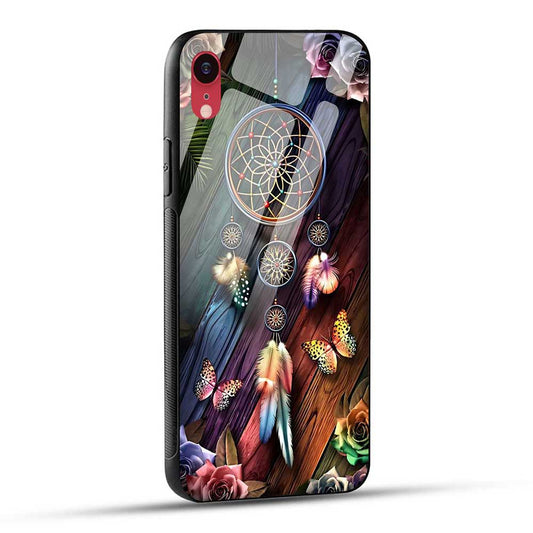 iPhone XR Back Cover Dreamcatcher Colorful Glass Case