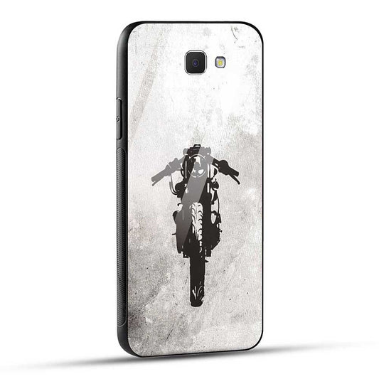 Samsung Galaxy J5 Prime Back Cover Bike Lover Glass Case