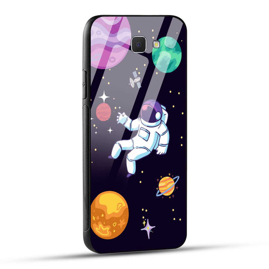 Samsung Galaxy J5 Prime Back Cover Colorful Illustration Astronaut Printed Glass Case