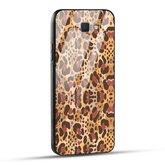 Samsung Galaxy J5 Prime Back Cover Unique Brown Texture Printed Glass Case