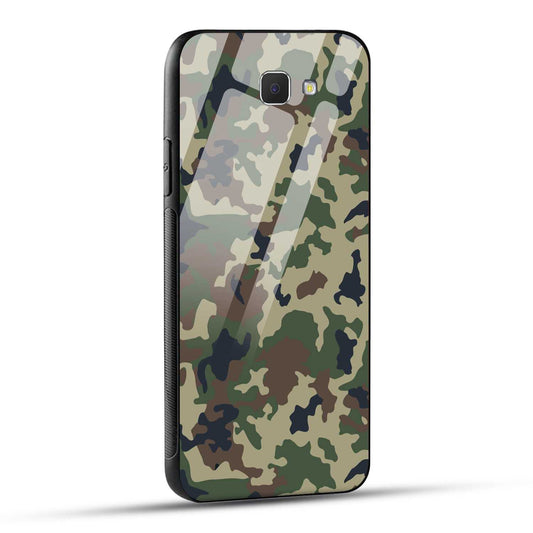Samsung Galaxy J5 Prime Back Cover Army Pattern Printed Glass Case
