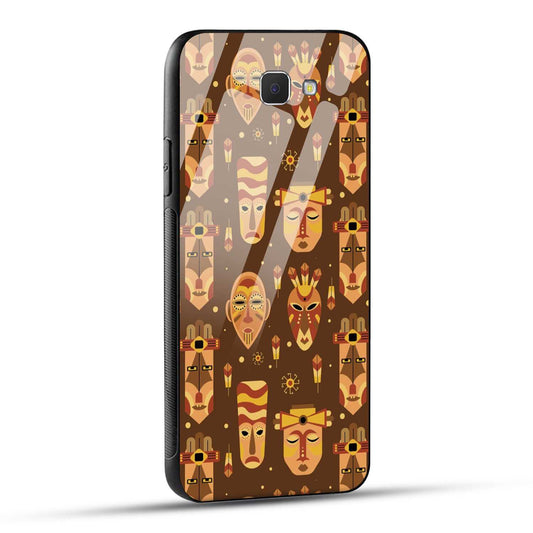 Samsung Galaxy J5 Prime Back Cover Tribal African Mask Printed Glass Case