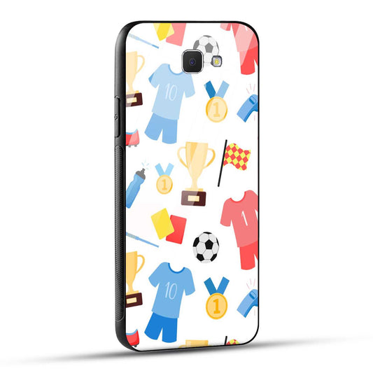 Samsung Galaxy J5 Prime Back Cover Love For Football Printed Glass Case