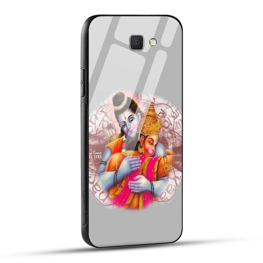Samsung Galaxy J7 Prime / Samsung Galaxy On Nxt Back Cover Hanuman and Ram Printed Glass Case