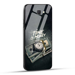 Samsung Galaxy J7 Prime / On Nxt Back Cover Time is Money Glass Case