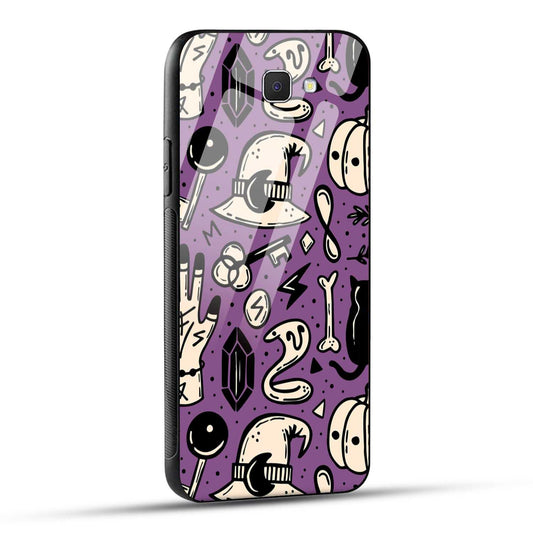 Samsung Galaxy J7 Prime / Samsung Galaxy On Nxt Back Cover Aethetic Texture Printed Glass Case