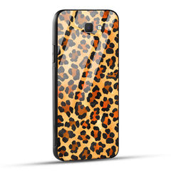 Samsung Galaxy J7 Prime / Samsung Galaxy On Nxt Back Cover Leopard Pattern Printed Glass Case