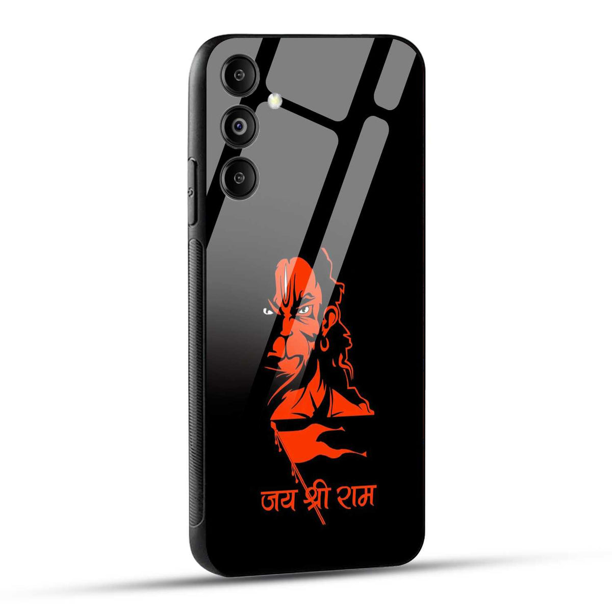 Samsung Galaxy M14 5G Back Cover Jay Shree Ram Bajrangballi Hanuman Printed Glass Case