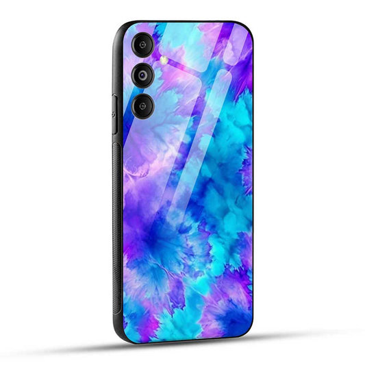 Samsung Galaxy M14 5G Back Cover Spiral Tie-Dye Spiral Glass Case