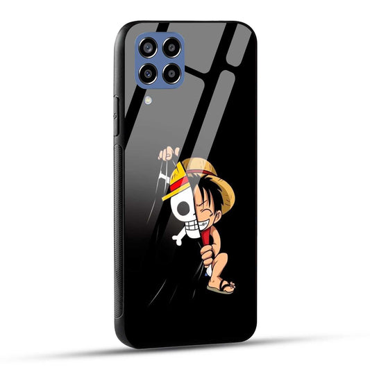 Samsung Galaxy M33 5G Back Cover Luffy Printed Glass Case