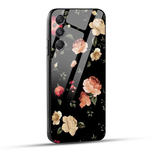 Samsung Galaxy M34 5G Back Cover Flowers Froral Printed Glass Case